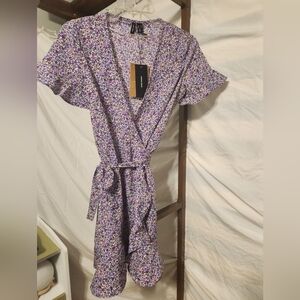 Vero Moda Purple Floral Dress
